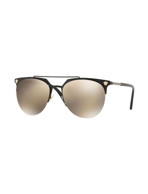 versace 57mm metal aviator sunglasses